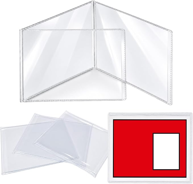 Mahjong Card Sleeves, 4 Pack Clear Protective Covers by Unknown