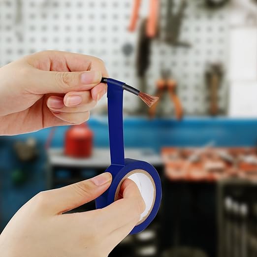 Romeda 9 Pack Electrical Tapes, Electrical Tape Water, Sun, and Oil Resistant, Electrical Tape is Suitable for Most Domestic, Commercial, and Industrial environments - Blue