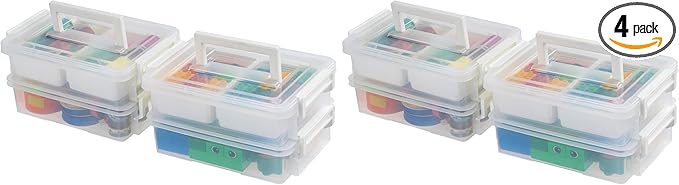 IRIS USA 1 Qt. Plastic Storage Bins by IRISUSA
