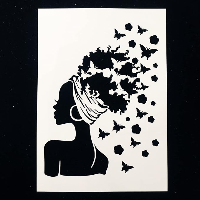 TIAMECH 6 Pcs A4 Reusable Girls Stencils - Image 6