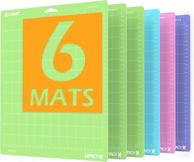 Xinart Cutting Mats for Cricut Maker 3/Maker/Explore 3/Air 2/Air/One 12x12 Inch by XINART
