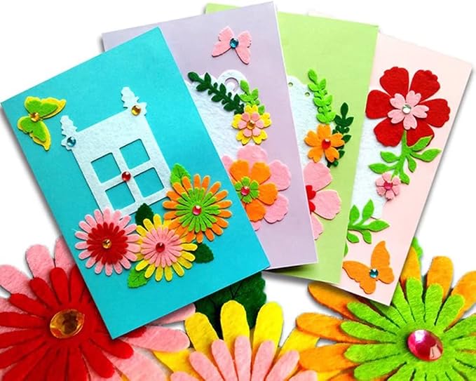 QIAONIUNIU Card Making Kits DIY Handmade Greeting Card Kits by QIAONIUNIU