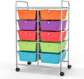 BECOMFORT 10-Drawer Rolling Cart by BECOMFORT