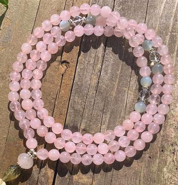 Zenkeeper About 180 Pcs Rose Quartz Beads - Image 4