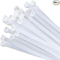 Zip ties 16 inch White clear Cable ties 100 per pack Plastic ties wraps With 60 Pounds Tensile