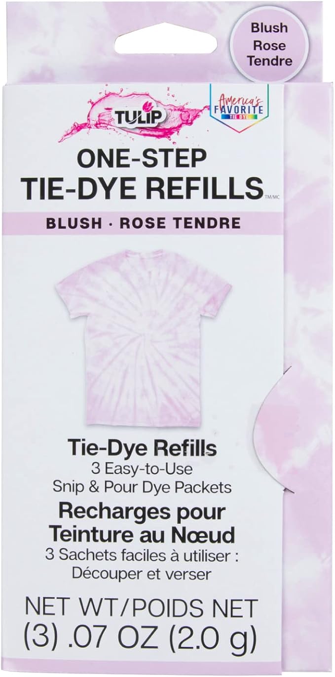 Tulip One-Step Tie-Dye Kit, 3 Fabric Dye Refill Packs by Tulip