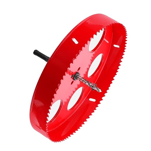 9.45 inch / 240mm Hole Saw with SDS Plus Arbor and Hex Shank Arbor,HSS Bi-Metal Hole Drilling Cutter for Wood Boards Plastic and Thin Metal (9.45 inch / 240mm)
