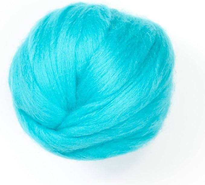 Kondoos Colored Natural Wool roving, 8 OZ. Best Wool by Kondoosnaturalfibers