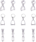 PH PandaHall Pinch Clip, 100 Pieces Brass Pinch Clip Bail Clasp Dangle Charm by PHPandaHall