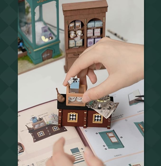 Rolife DIY Miniature House Kit Alice's Tea Store, Tiny House Kit - Image 8