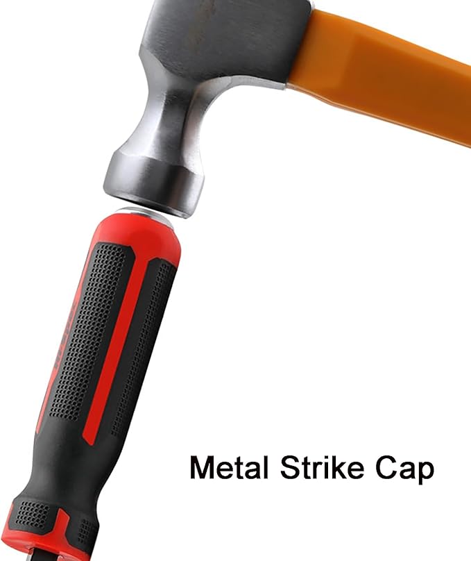 Pry Bar Set, Pry Bar Set Included 8” 12” and 18” with Strike Cap for Prying and Moving Object