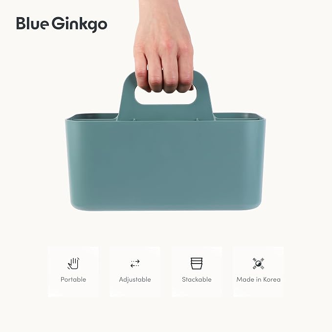 BLUE GINKGO Stackable Organizer Caddy, Made in Korea | Portable. Adjustable. - Image 5
