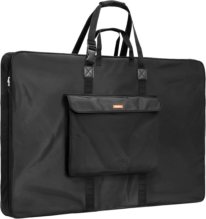 Nicpro Large Art Portfolio Bag 35 x 43 Inches Waterproof Nylon Artist Storage by Nicpro
