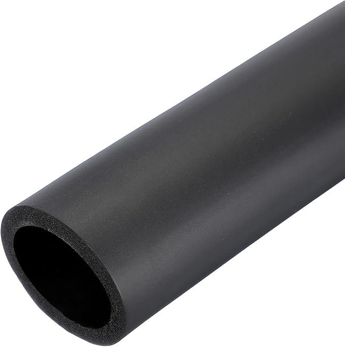 uxcell Pipe Insulation Tube Foam, 1-9/16" ID x 1/3" Thick x 1.64ft Foam Pipe Cover Non-Slip Hollow Tubing Guitar Air Conditioner Stand Fitness Equipment Handles, Black