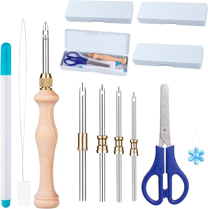 4 Sets of Punch Needle Kit by Unknown