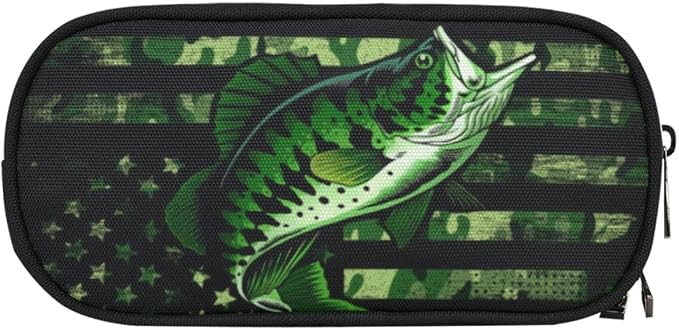 ANANGTEE Cute Green Glory Fish Pencil Case - Image 4