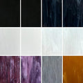 LITMIND 12 Sheets Stained Glass Variety Pack, 4 x 6 Inch Mosaic Glass Tiles by LITMIND