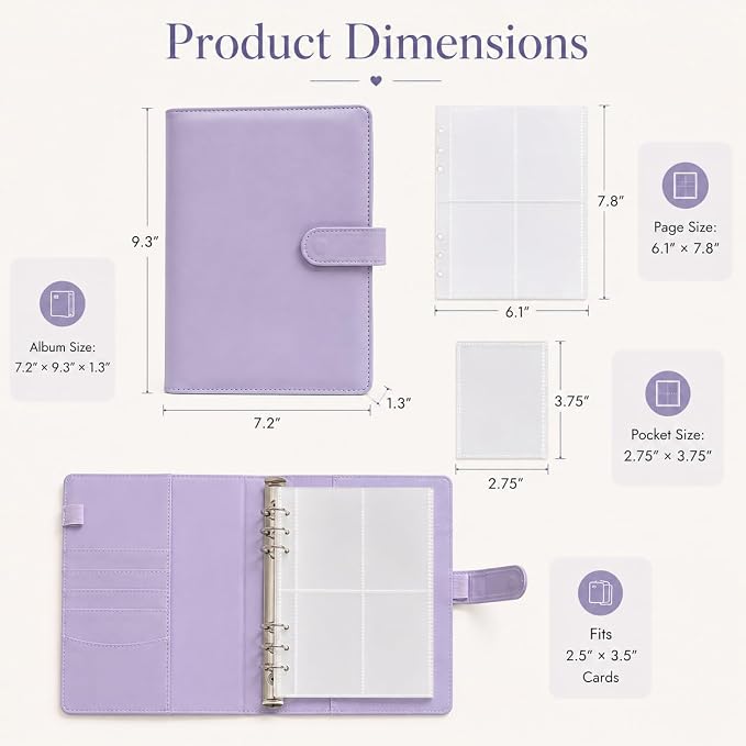 A5 Kpop Photocard Binder, 6-Ring Collector’s Album - Image 5