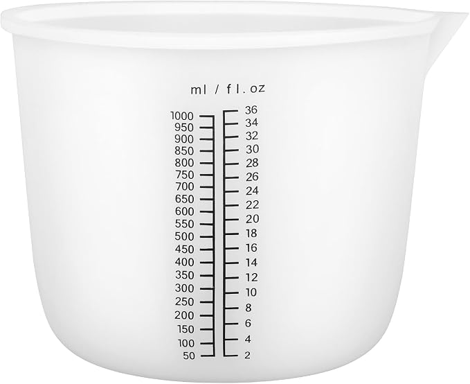 Gartful 1000ml Reusable Silicone Resin Cups, Large Silicone Mixing Bowl by Gartful