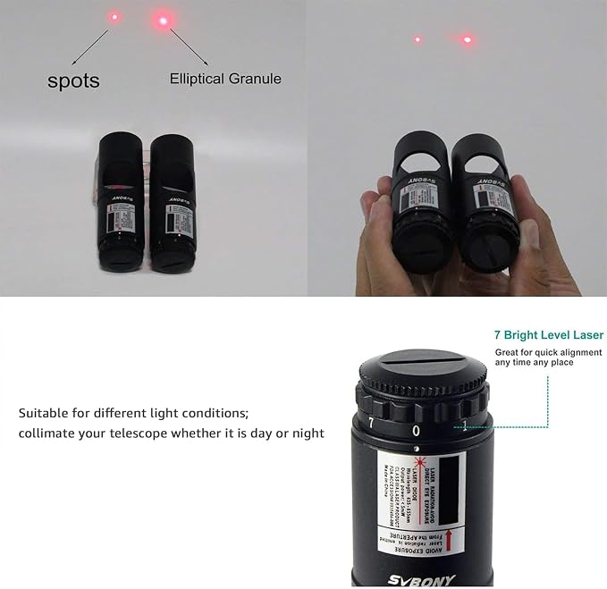 SVBONY Red Laser Collimator for Newtonian Marca Telescope Alignment 1.25 inches - Image 6