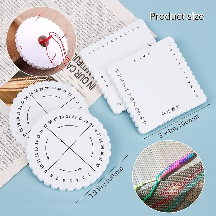 4Pcs Kumihimo Disk Braiding Wheel Lightweight & Convenient Friendship Bracelet - Image 6