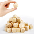 Blank Wooden Dice 1 inch 60PCS Unfinished Square Blocks 25mm Small Wood Cubes by Ourtroness
