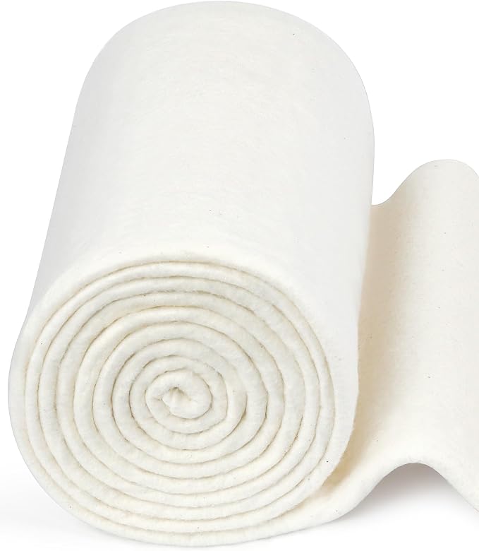 FIVEIZERO 100% Natural Cotton Quilt Batting–47Inchesx4Yards Large Lightweight by FIVEIZERO
