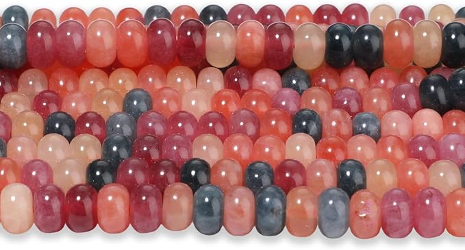 Songxi 5x8mm Natural Fulu Shou Color Chalcedony Beads, Gemstone - Image 7