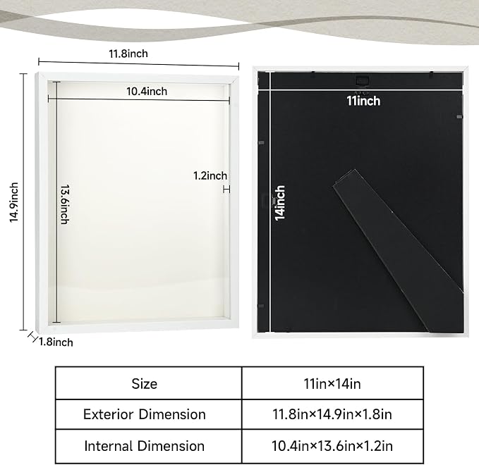 11×14 Shadow Box Frame Display Case - Image 2
