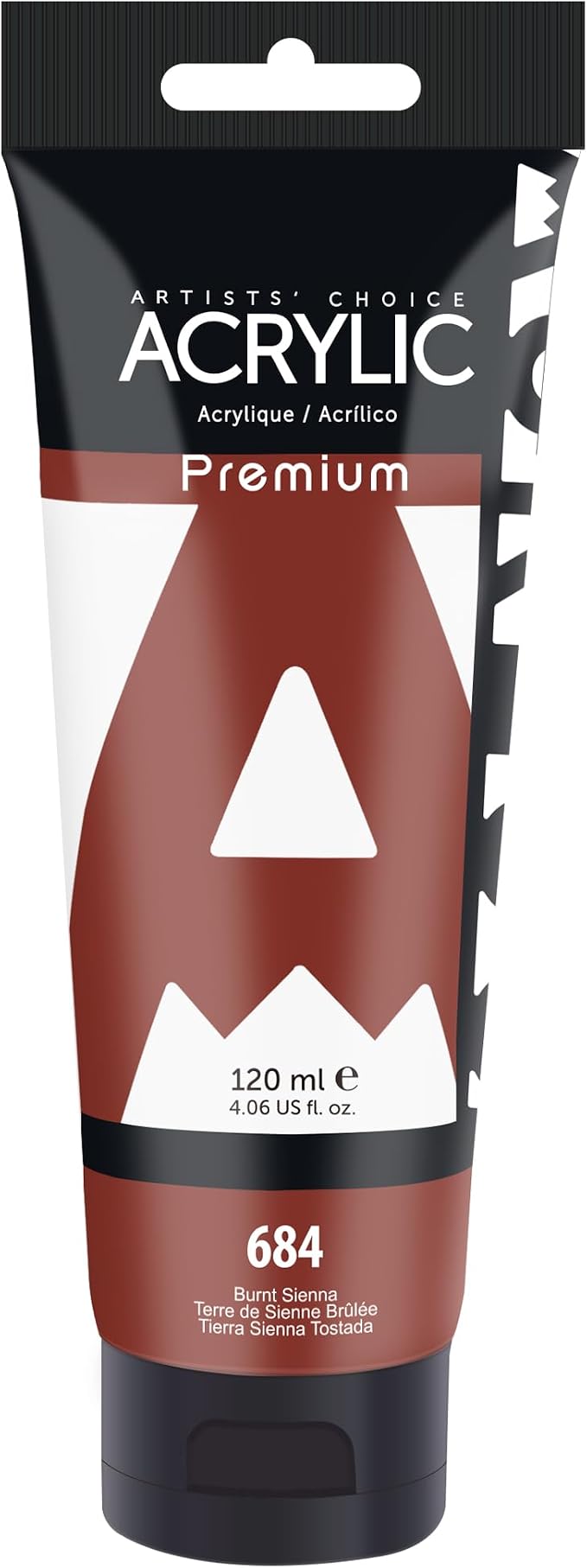 AUREUO Burnt Sienna Acrylic Paint, 4 Fl Oz / 120ml Single Tube, Rich Pigment by AUREUO