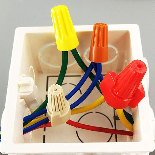 Red Winged Electrical Wire End Connectors Caps Bulk 500 Pack Large Twist-on Wire Connectors Nuts 18-8 AWG,HS P13 Type Screw Terminals