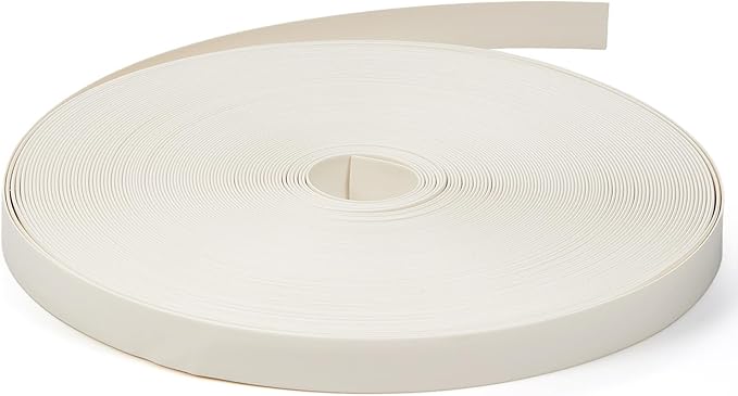 Chanzon 2:1 Adhesive Heat Shrink Tubing - 80ft Roll, 1/2" Diameter - White Polyolefin Sleeve for Shrink Wrapping 1pcs