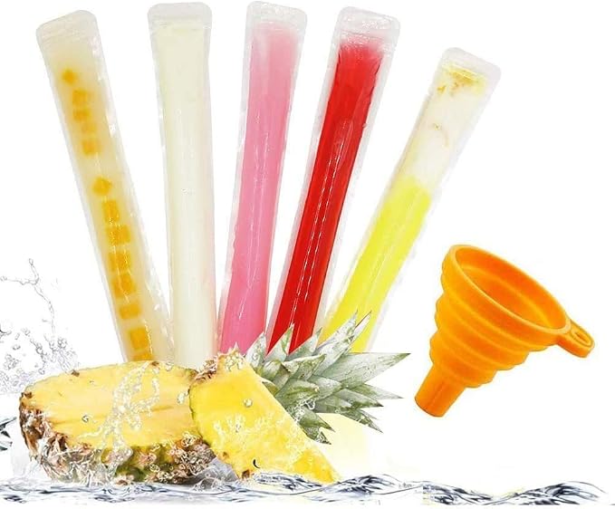 FEBSNOW 160 Disposable Ice Popsicle Mold Bags Freezer Tubes by HOMECRAFTBEAUTYBABY