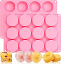 SJ Soap Molds 2 Packs, Cylindrical Silicone Soap Molds by SJ