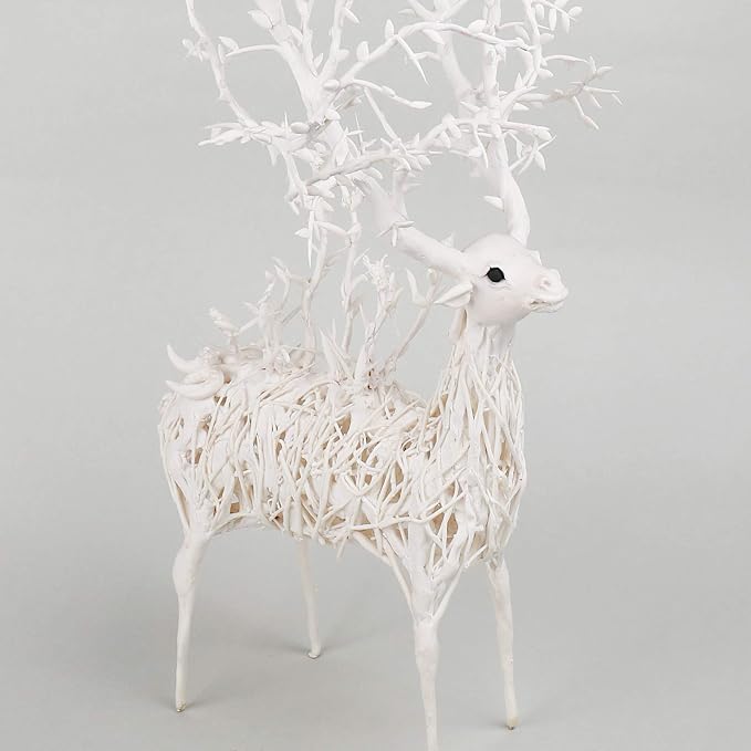 Cutedeer White Air Dry Clay, 1.1lb Foam Modeling Clay, Soft Squishy Molding - Image 4