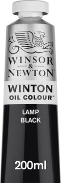 Winsor & Newton Winton Oil Color, 200ml Tube, Lamp Black by WinsorNewton