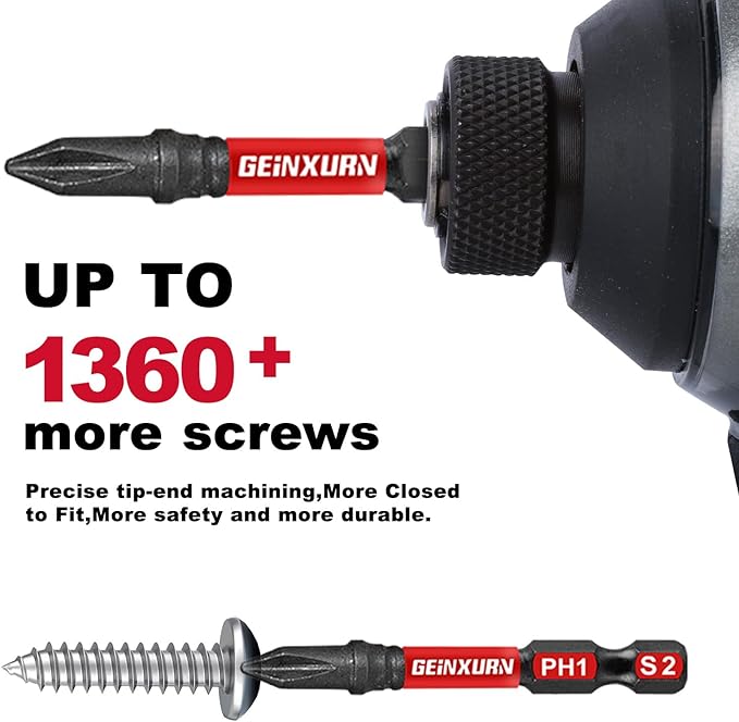 71pieces Impact Screwdriver Bits Set, Magnetic S2 Steel Multi Insert Power Bits Tips with Impact Bit Holder with Storage Box