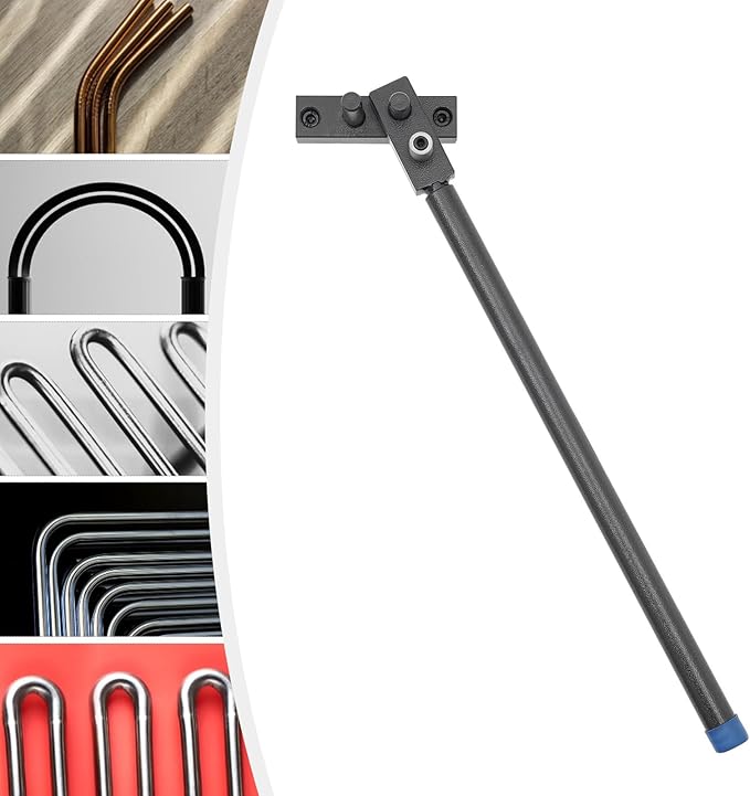 Manual Rod Benders Metal Bending Machine, Heavy-duty Manual Rebar Bender 190° Adjustable Bending Hand Tools with Maximum Bendable Diameter 12mm for Bend Steel, Copper, Aluminum