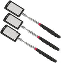 Inspection mirror telescoping with light Mirror practical addition to car repair, and anyone's toolbox Inspection Tool for Checking Vehicle, and Other Small Parts Extended (Inspection mirror-3PCS)