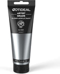 GOTIDEAL Metallic Acrylic Paint Silver Tubes Non Toxic Non Fading, Rich Pigments by GOTIDEAL