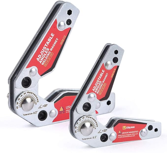 LISHUAI New Adjustable Angle(20°~200°) Welding Magnet,Magnetic Welding Holder,Welder Tool Accessories (Medium)