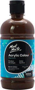 Mont Marte Signature Burnt Umber Acrylic Paint, Semi-Matte Finish, Suitable by MontMarte