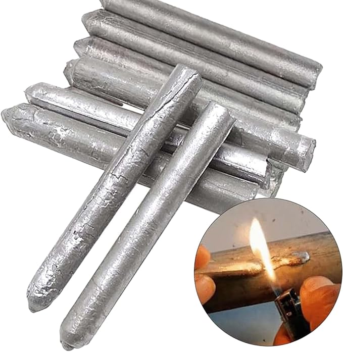 Low Temperature Universal Welding Rod, Metal Universal Low Temperature Easy Melt Welding Rods, Lighter Welding Rod, Easy Welding Rods for Metal Welding, for Aluminum, Iron Etc Metal (12pcs)