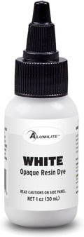Alumilite Liquid Dye White 1 Oz, Highly Concentrated Dye by Alumilite