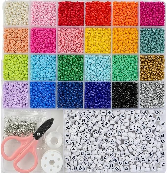 Acrylic Pony Beads Jewelry Making Kit – 96 Colors, UV Color Changing & Glow - Image 6