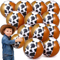 Realspring 12 Pack Cow Print Inflatable Beach Balls 8 Inch Farm Animal Party by Realspring