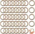 Round Carabiner Clip Bulk 48pcs 1 Inch Colorful Circle Carabiner Key Ring Clips by Cmidy
