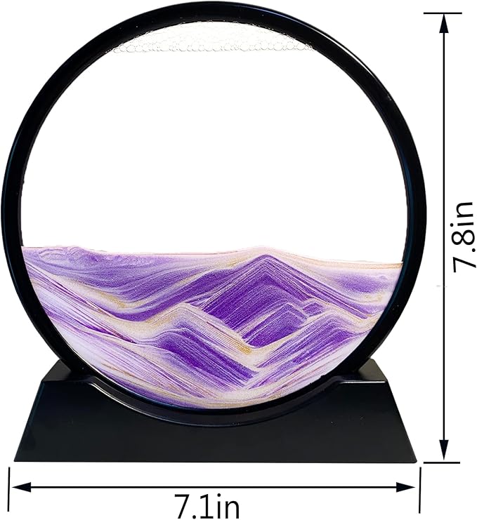 HYUGF Moving Sand Art Picture Decor, 3D Deep Sea Sandscape Liquid Motion - Image 3