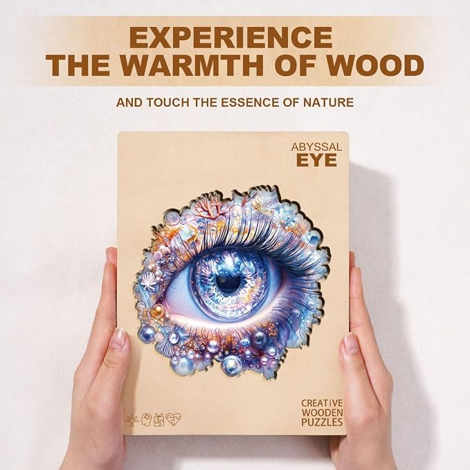 Abyssal Eye Puzzles Adults Gifts Wooden 235 Pieces 13.4 * 12.7in - Image 8