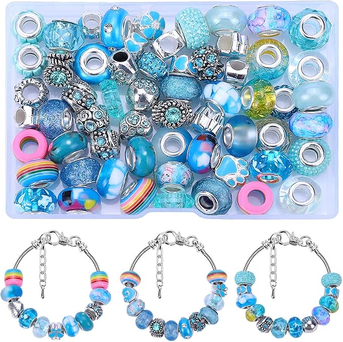 European Large Hole Spacer Charm Beads - Image 2